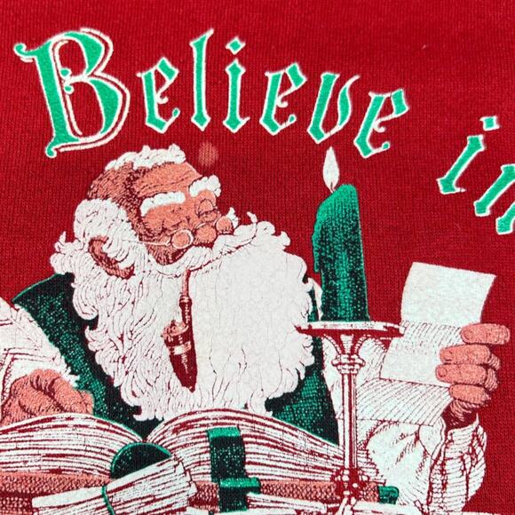 Tultex Red Christmas Sweater | Size 2XL - Picture 3 of 4